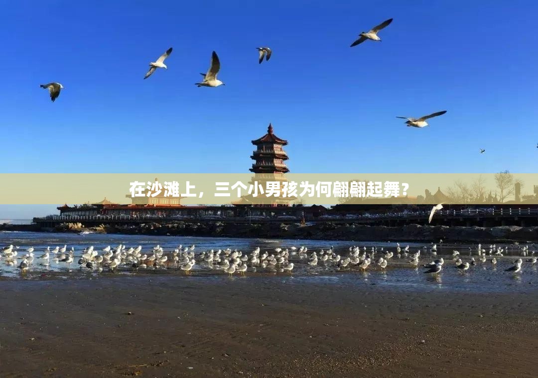 在沙滩上，三个小男孩为何翩翩起舞？