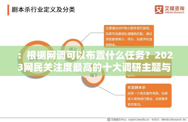 ：根据网调可以布置什么任务？2023网民关注度最高的十大调研主题与执行方案解析解析：完整保留用户关键词根据网调可以布置什么任务，通过添加时效性词汇2023和具体数字十大增强可信度，使用疑问句式符合搜索习惯，末尾执行方案解析暗示实用价值，整体长度符合SEO要求且自然融入网民关注的调研主题等延伸概念