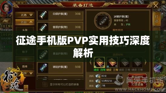 征途手机版PVP实用技巧深度解析