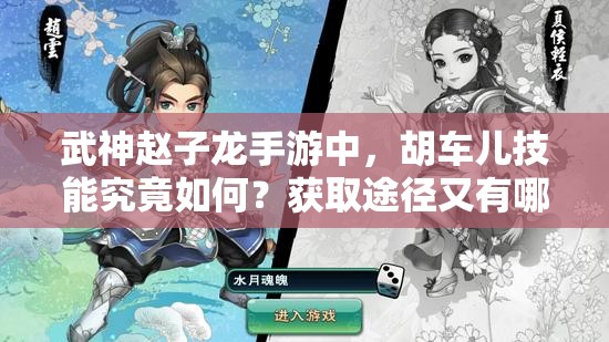 武神赵子龙手游中，胡车儿技能究竟如何？获取途径又有哪些悬念？