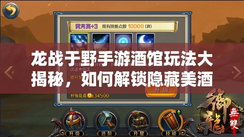 龙战于野手游酒馆玩法大揭秘，如何解锁隐藏美酒与惊喜奖励？