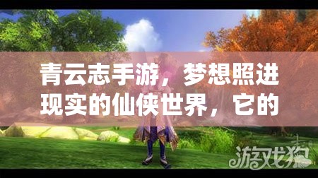 青云志手游，梦想照进现实的仙侠世界，它的特色与演变史有何悬念？