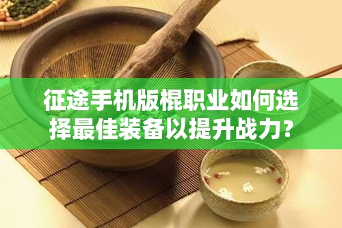 征途手机版棍职业如何选择最佳装备以提升战力？