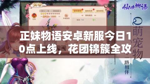 正妹物语安卓新服今日10点上线，花团锦簇全攻略你准备好了吗？